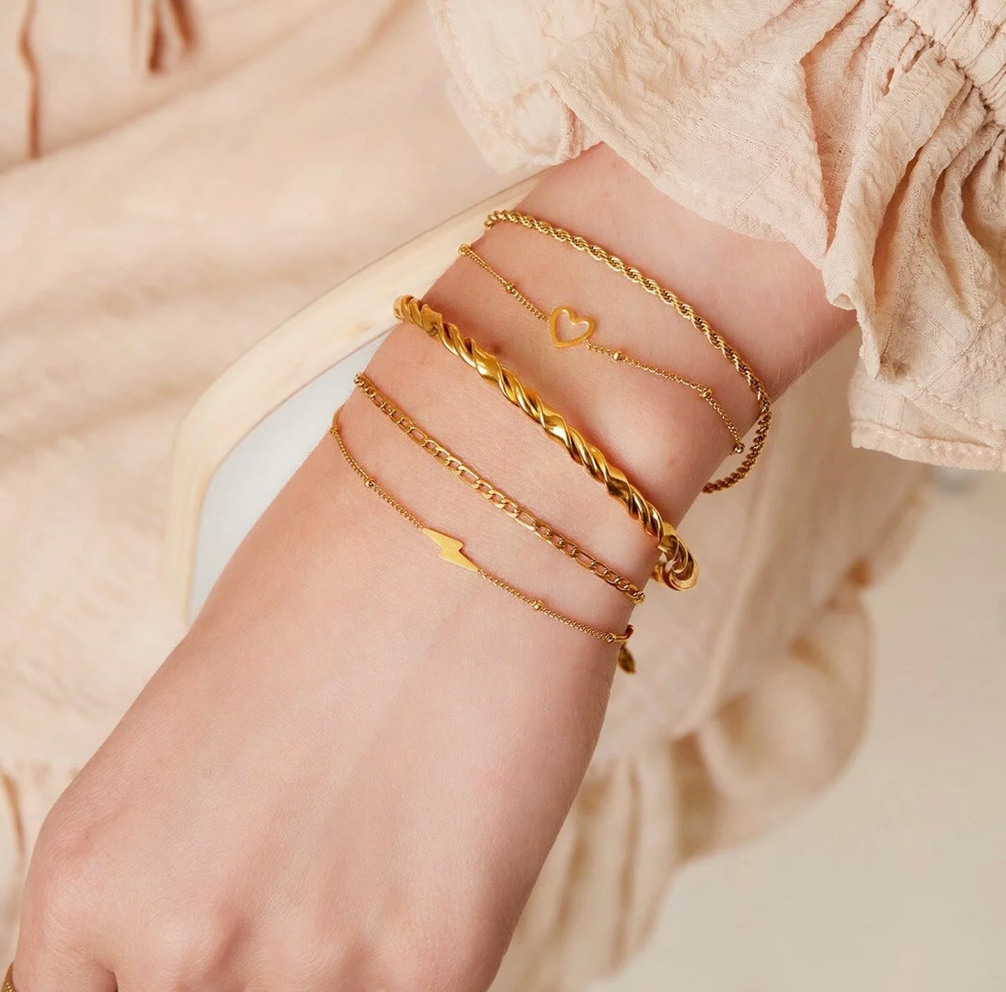Armband dubbel in love