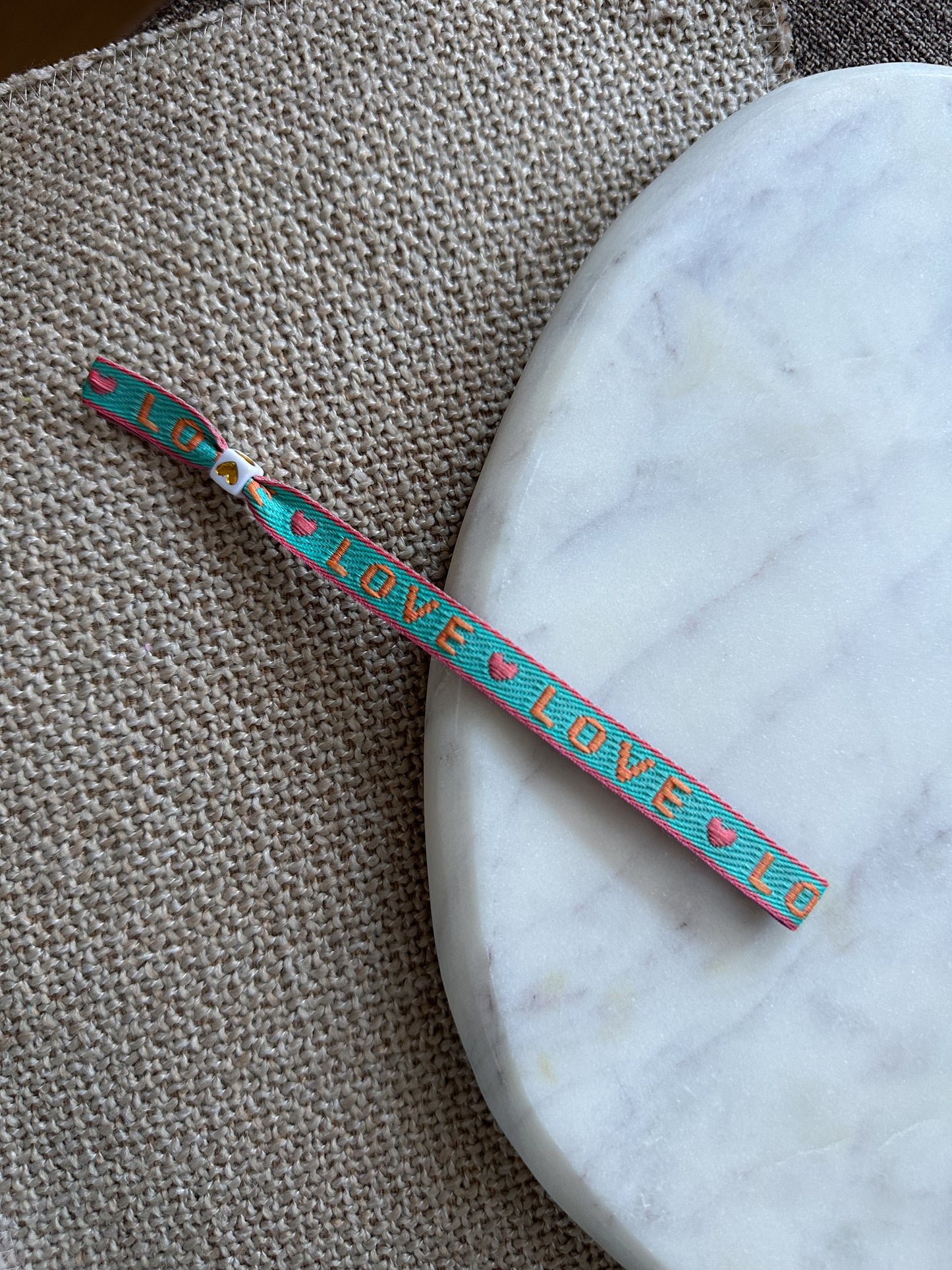 Lintbandje love - blauw