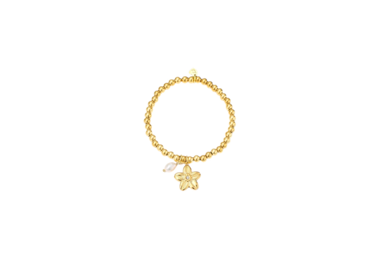 Armband kralen met bloemetje