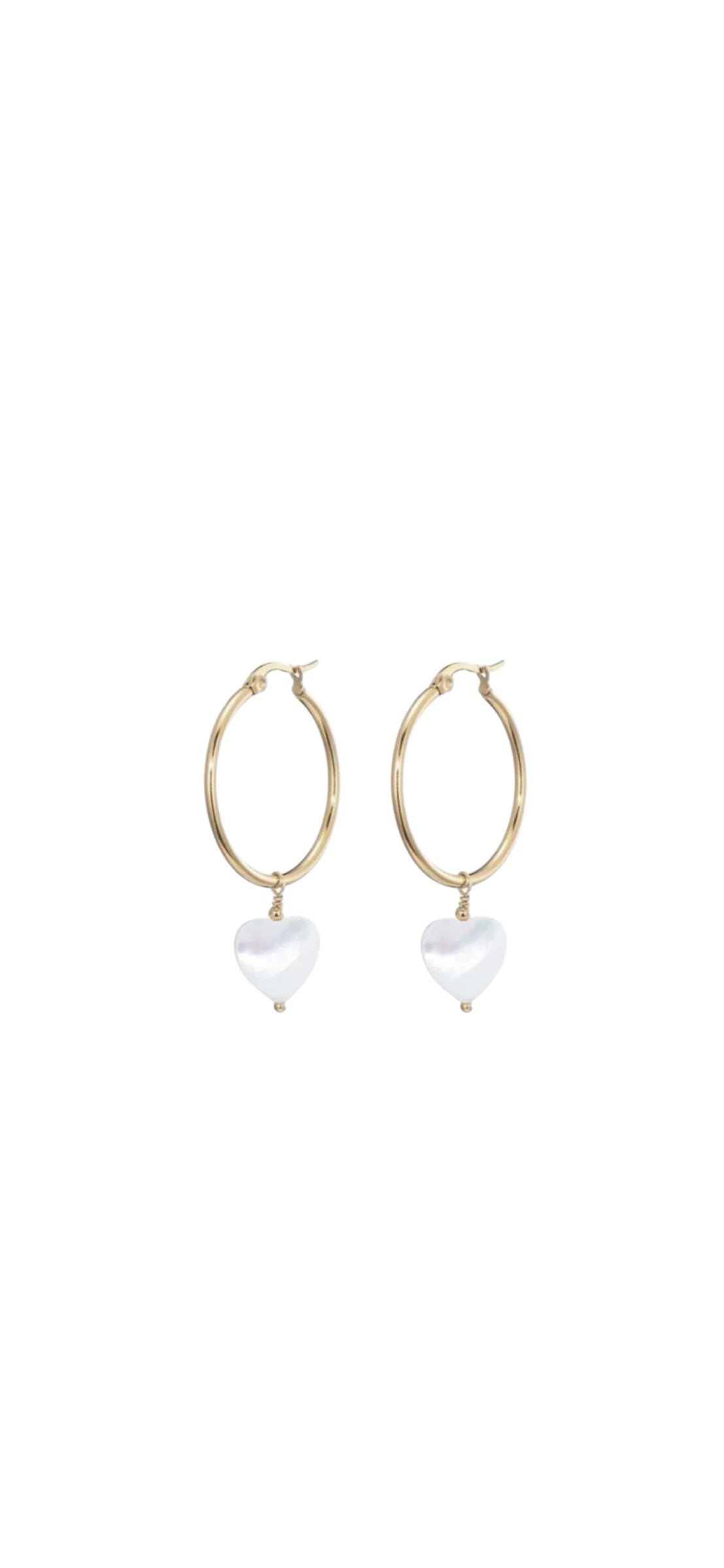 Oorbellen pearl love