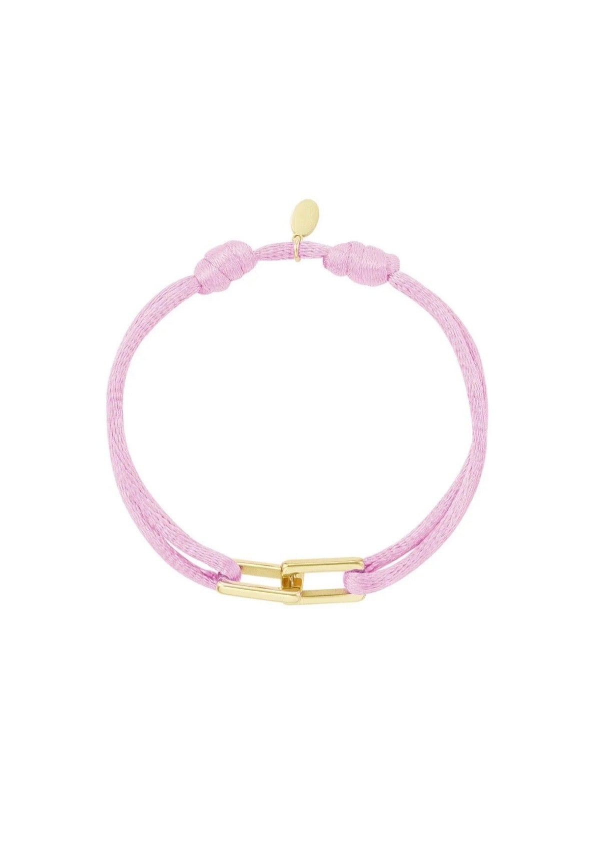 Armband schakel - roze