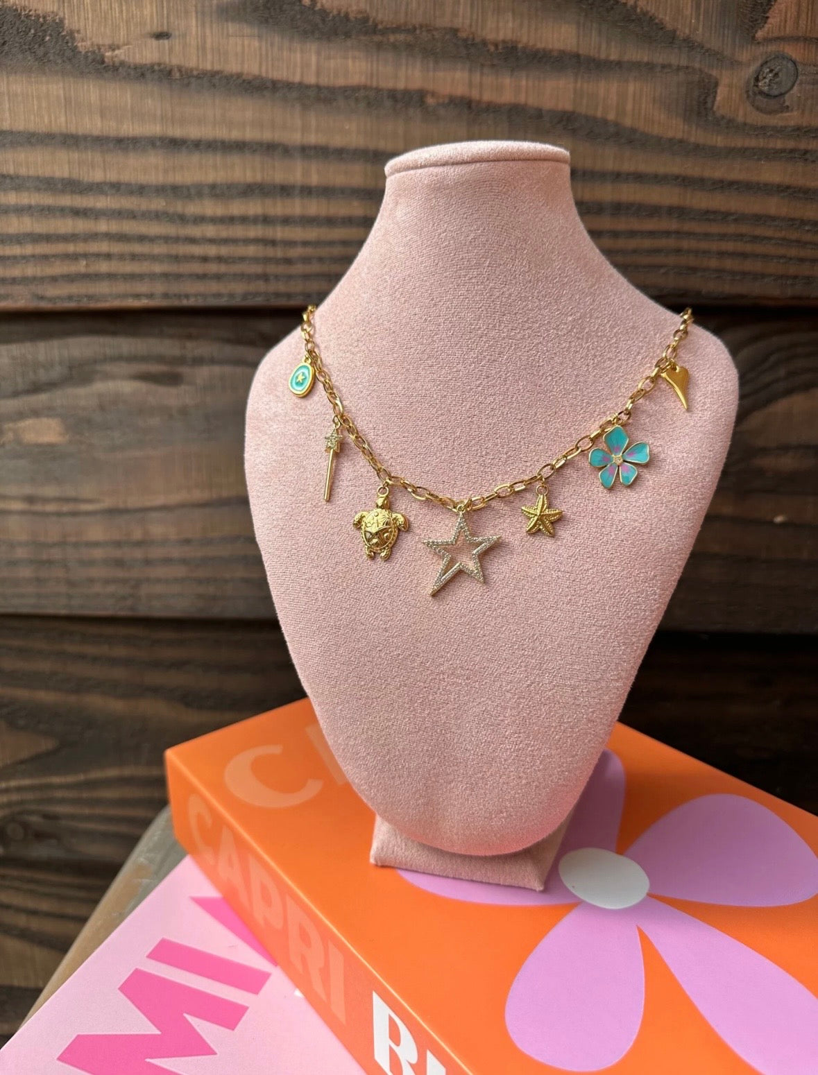 Bedelketting indigo