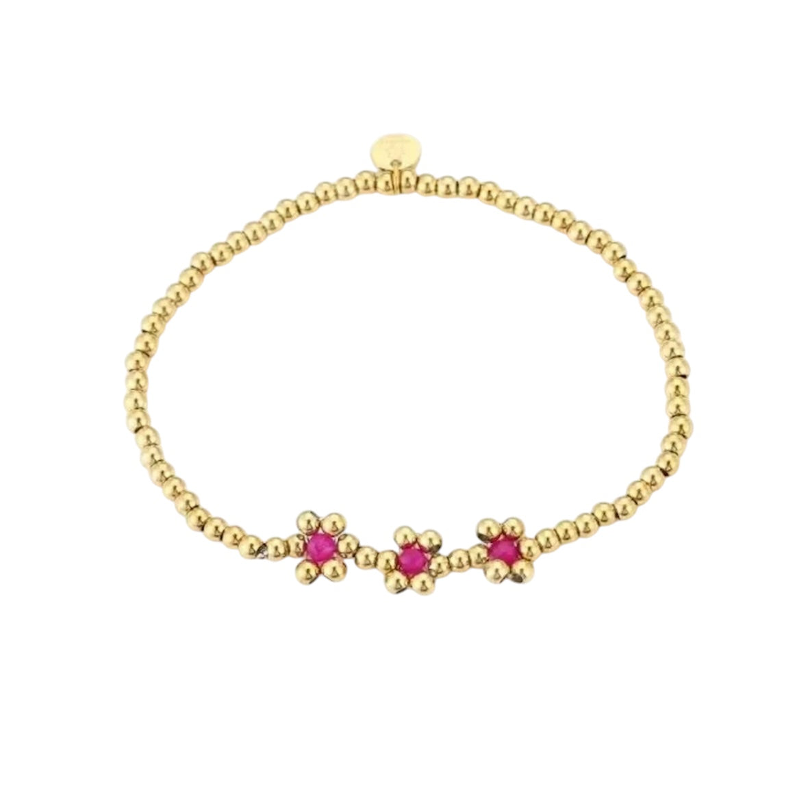 Armband met bloemetjes