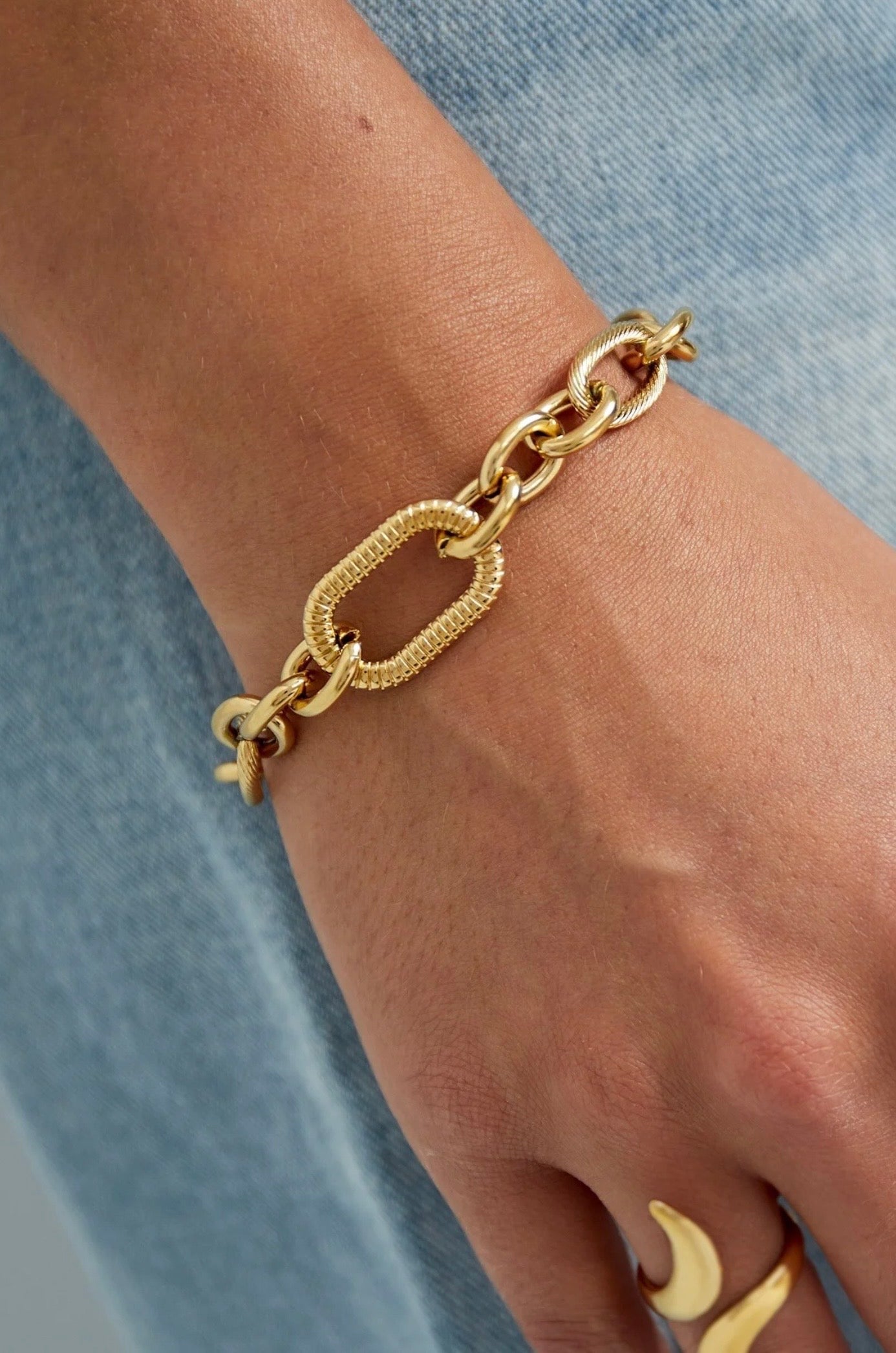 Armband grote schakel