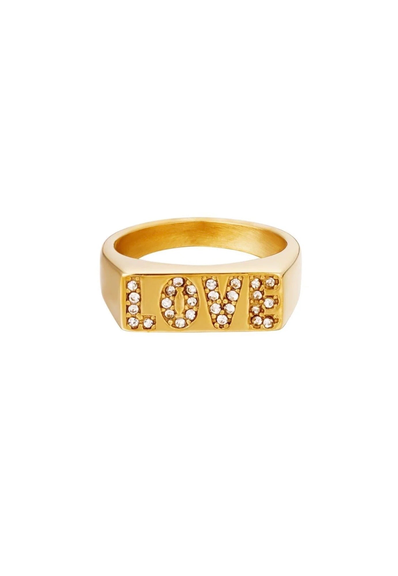 Ring glitter love