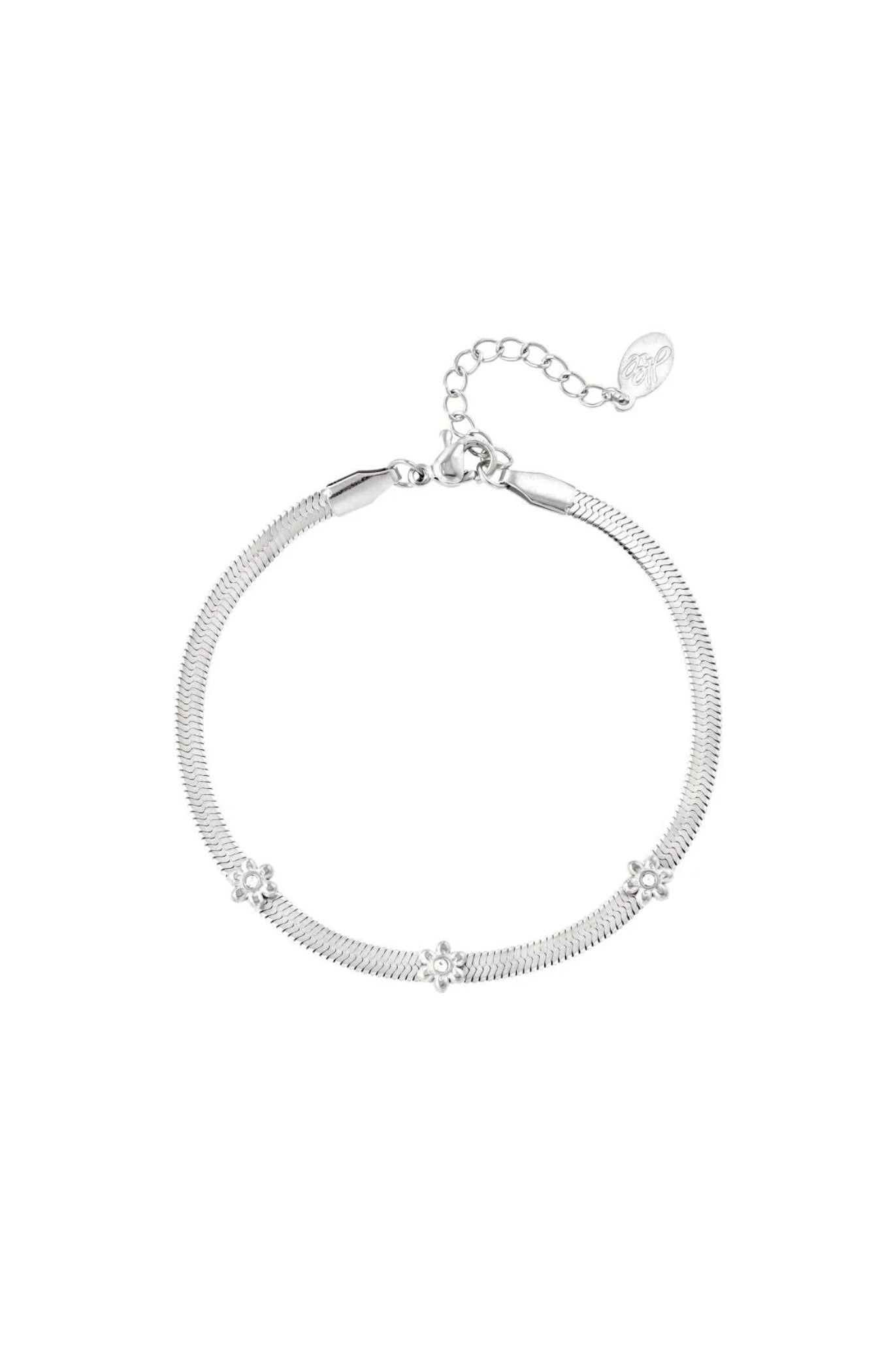 Armband 3 bloemetjes