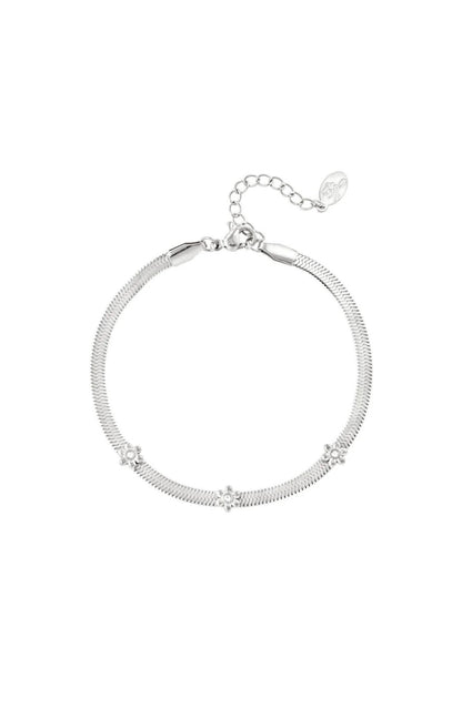 Armband 3 bloemetjes