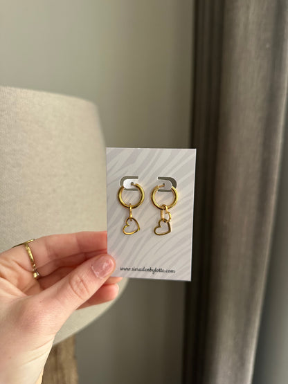 Oorbellen dubbel love