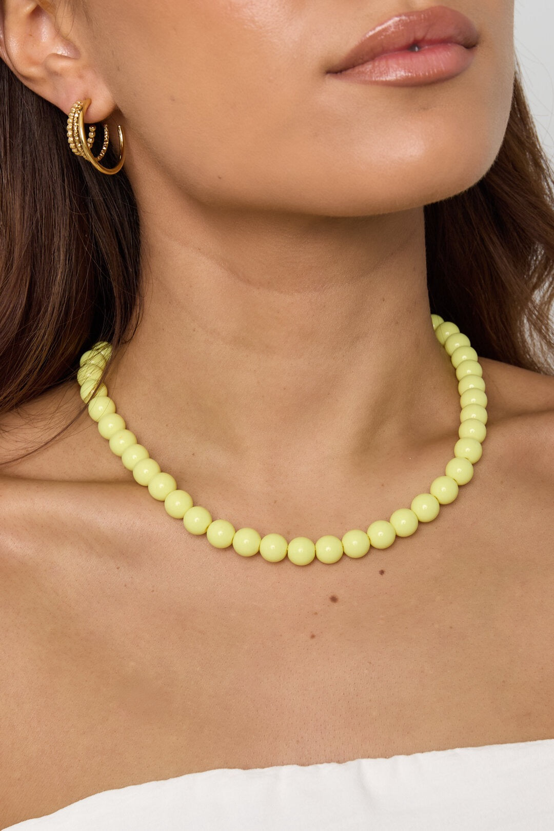 Kralen ketting Mila - roze