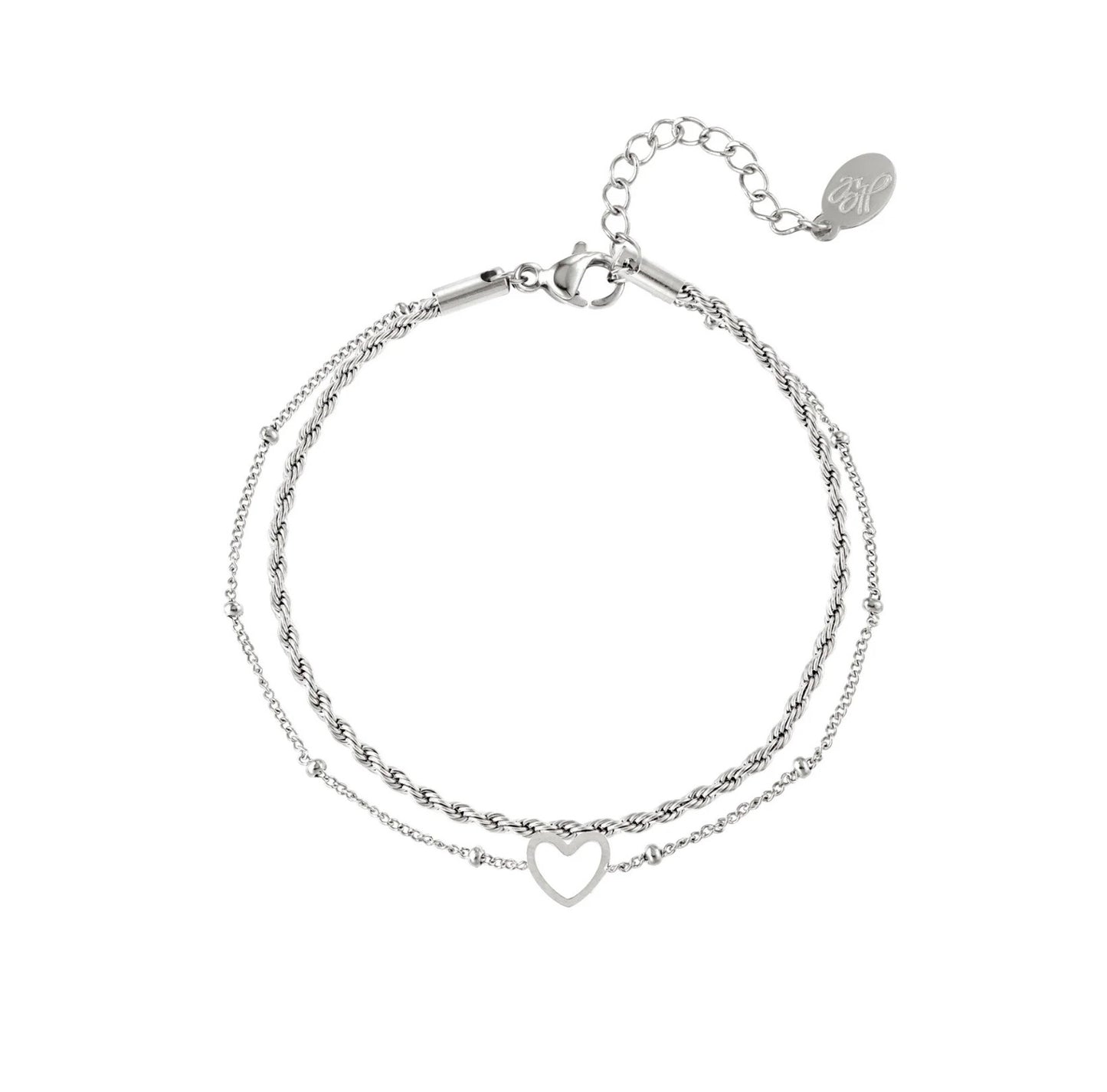 Armband dubbel in love