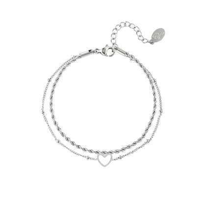 Armband dubbel in love