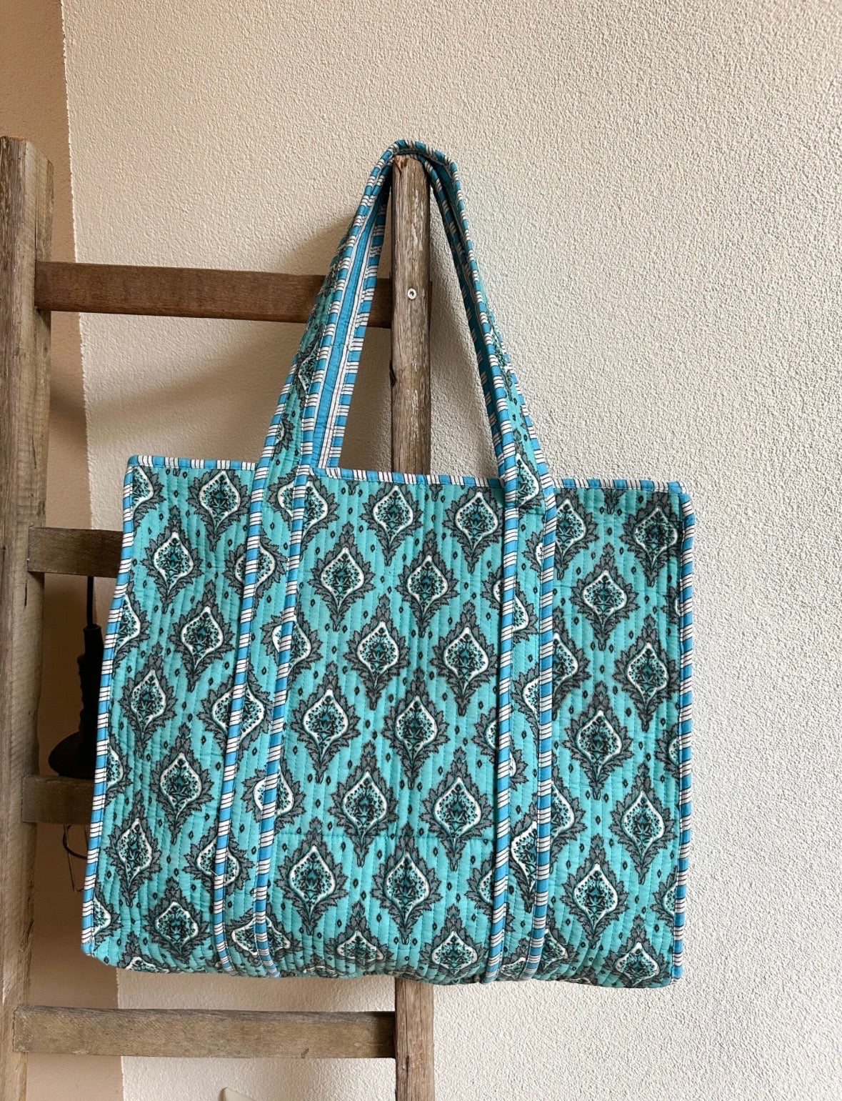 Olivia shopper Nola - blauw