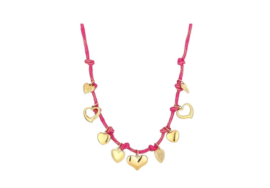 Ketting love - roze