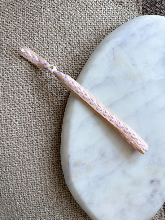 Lintbandje hartjes - roze