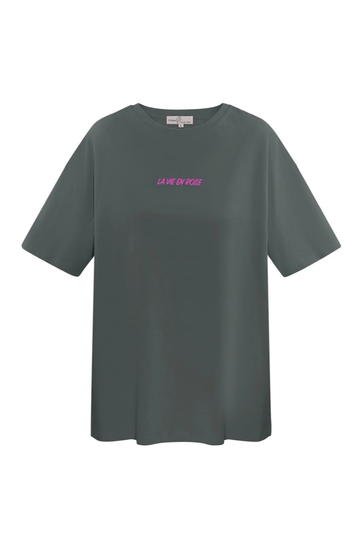 T-shirt la vie en rose - grijs