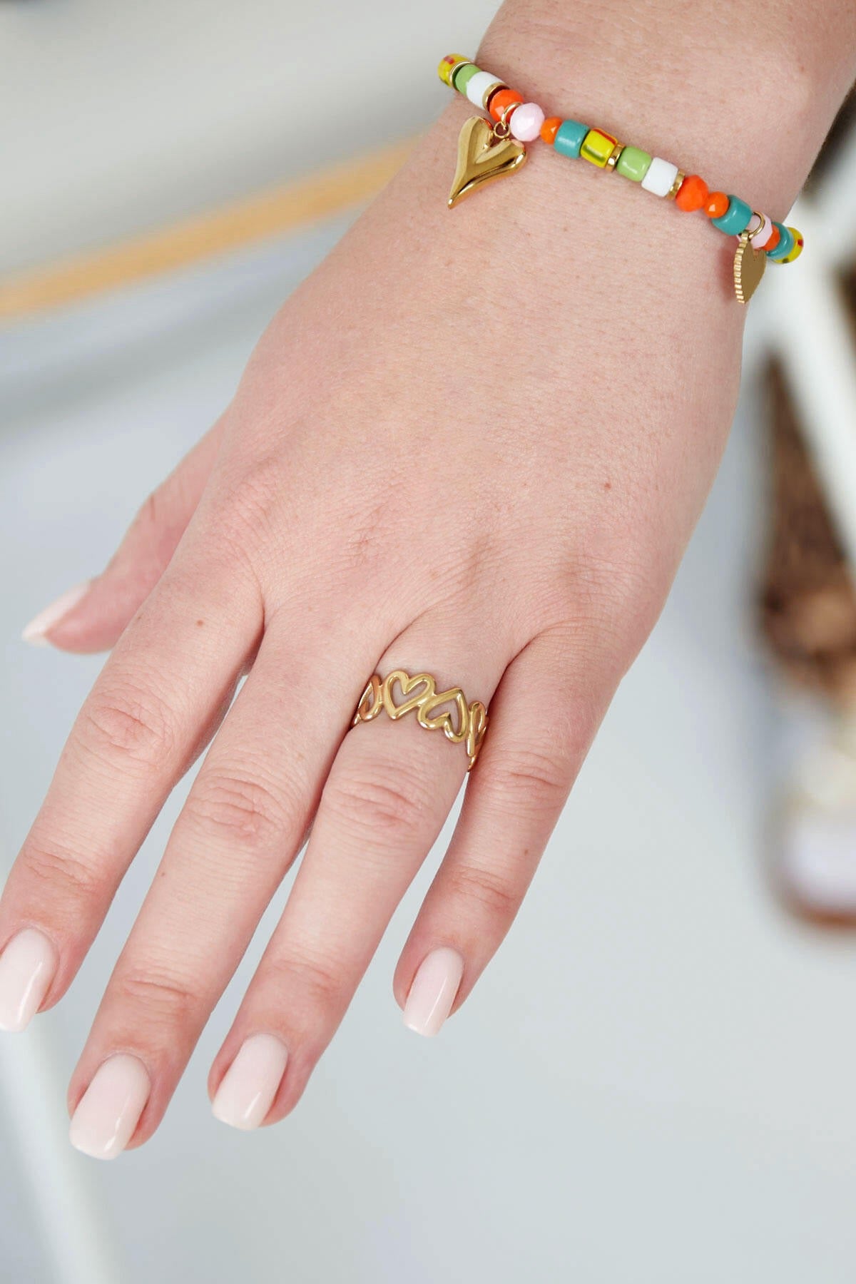 Ring open hearts