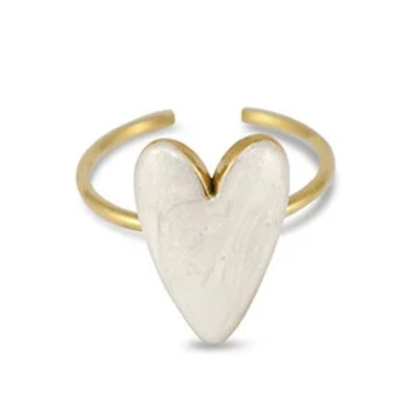 Ring valentine - parelmoer