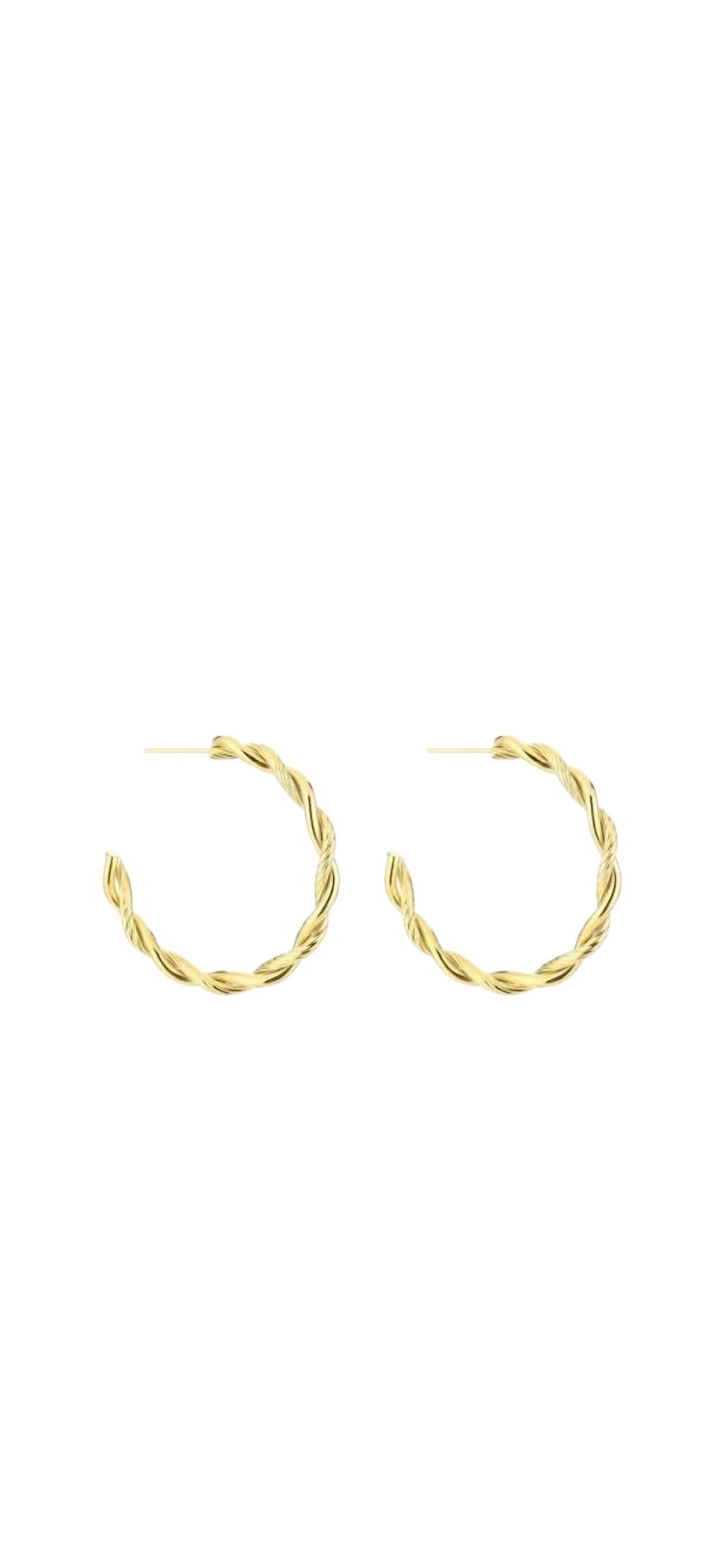 Oorbellen hoops swirl