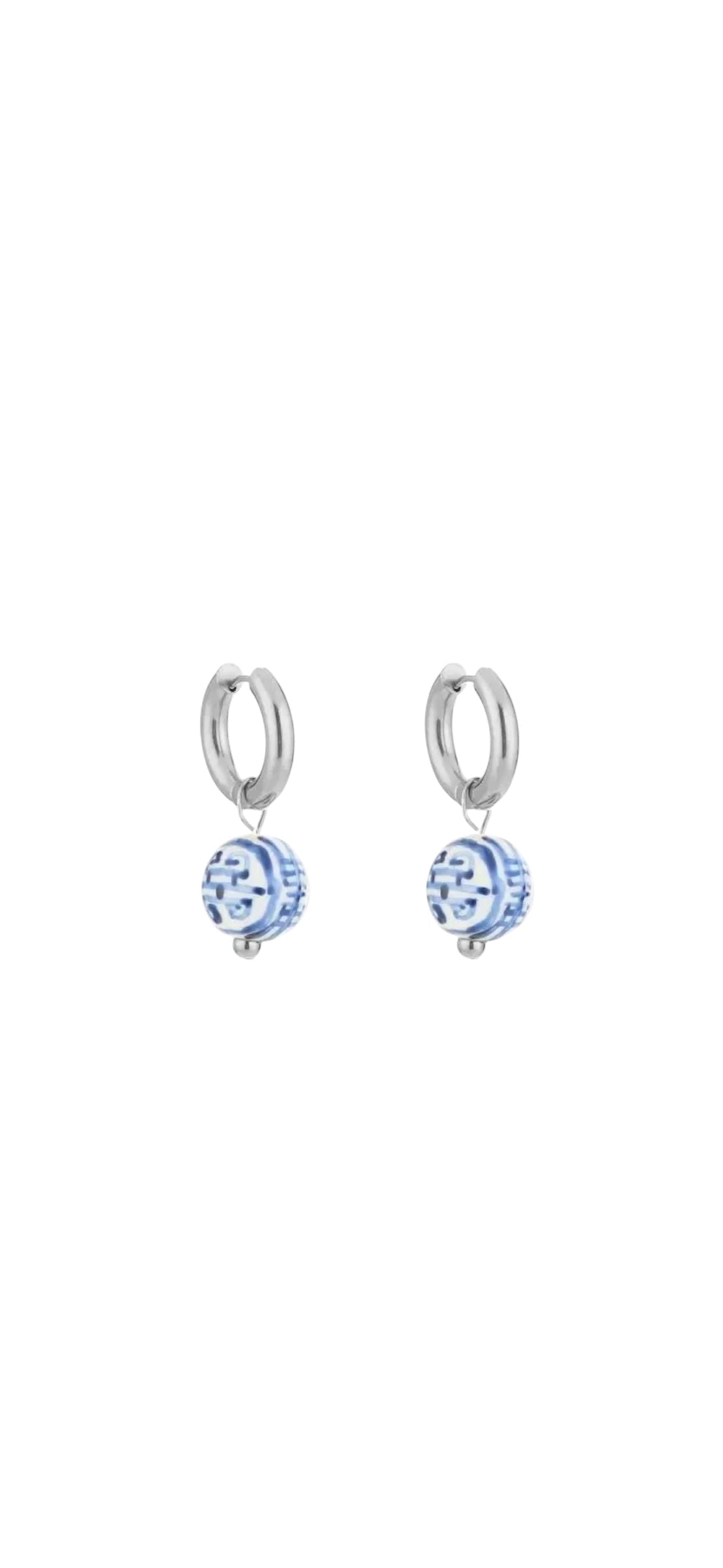 Oorbellen delfts blauw