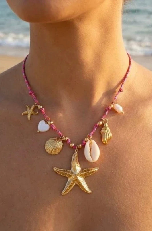 Ketting Ibiza - roze