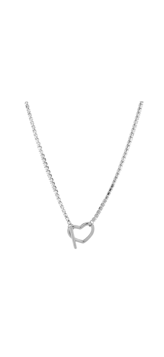 Ketting glitter heart