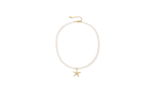 Ketting parels met zeester