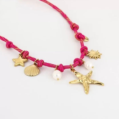 Ketting pink ocean