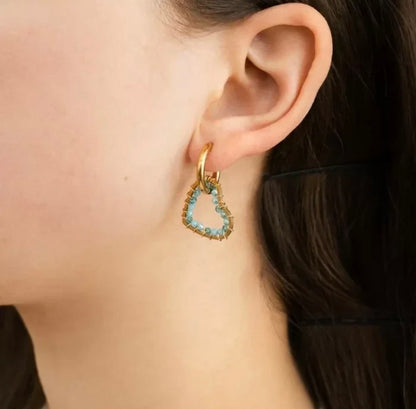 Oorbellen Pleun - blauw