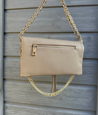 Tas Zara - beige (echt leer)