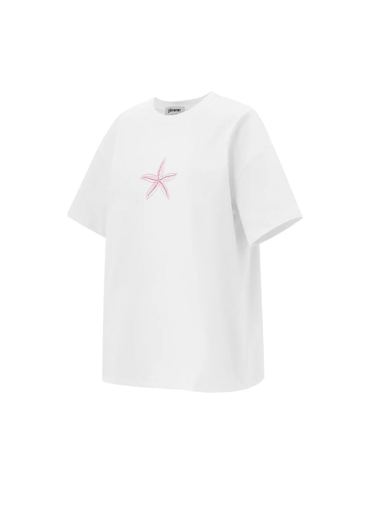 T-shirt beach waves - roze