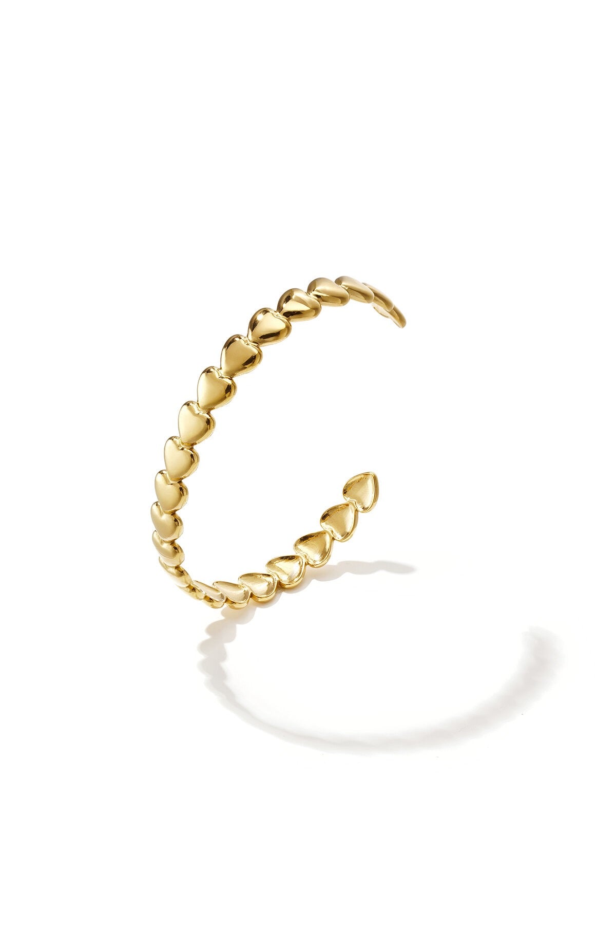 Bangle armband met hartjes