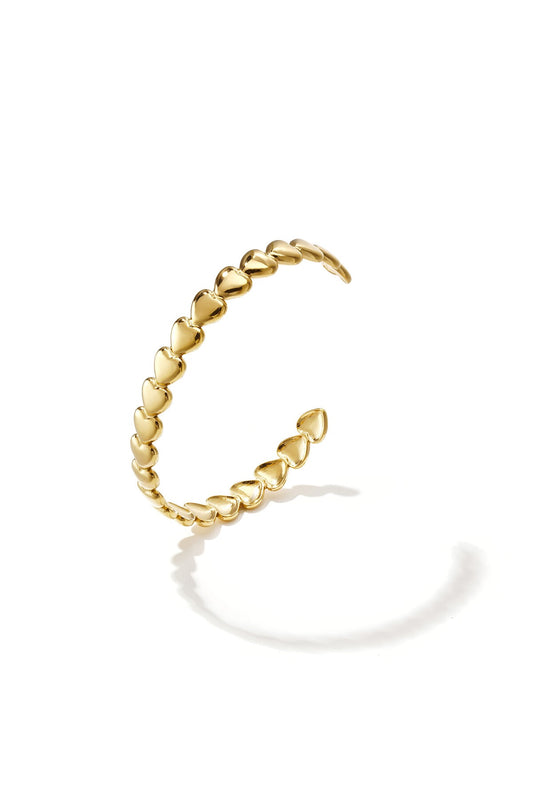 Bangle armband met hartjes