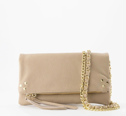 Tas Zara - beige (echt leer)