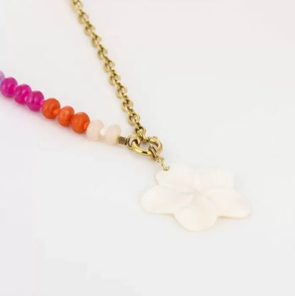 Ketting colorful blossom