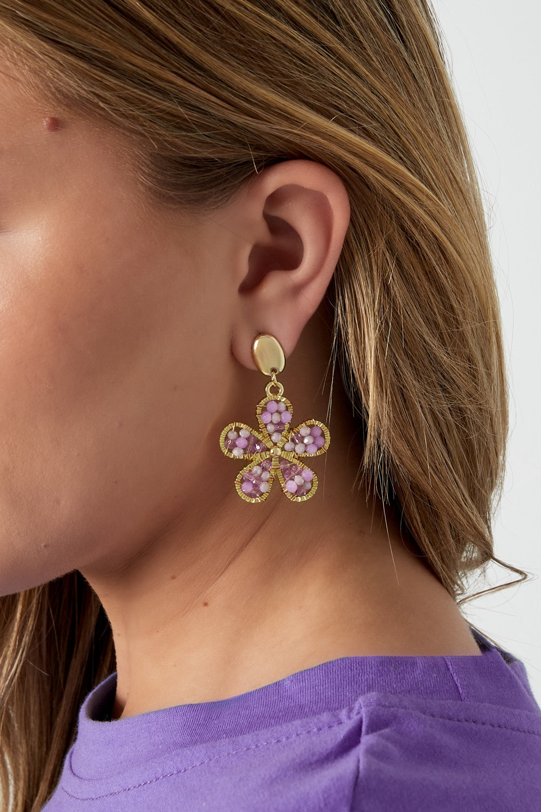 Oorbellen big flowers