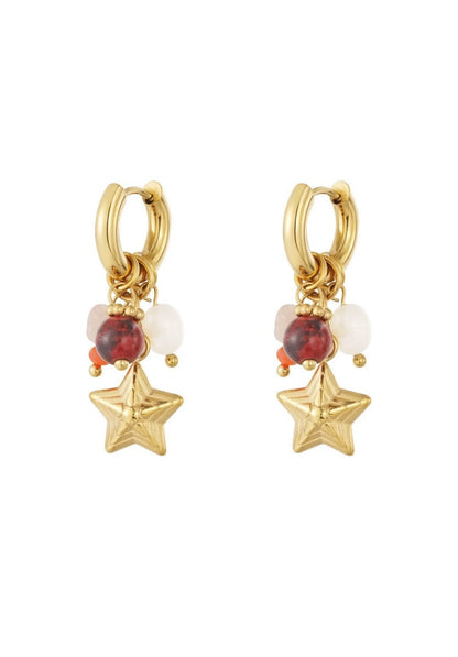 Oorbellen colorful stars
