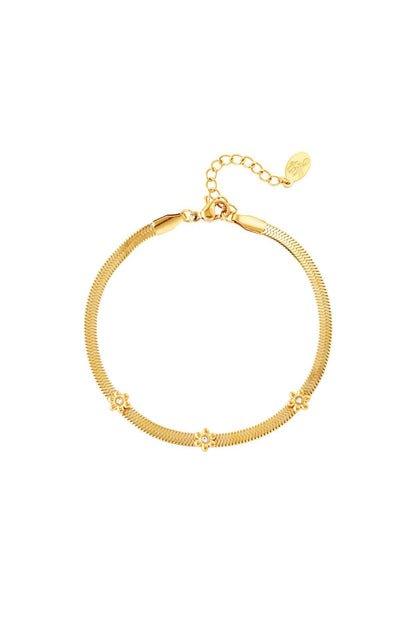 Armband 3 bloemetjes