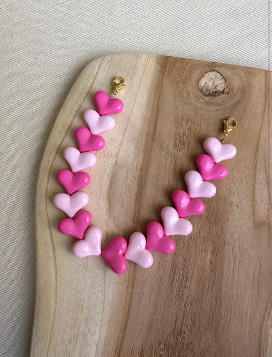 Telefoon koord - lichtroze/roze