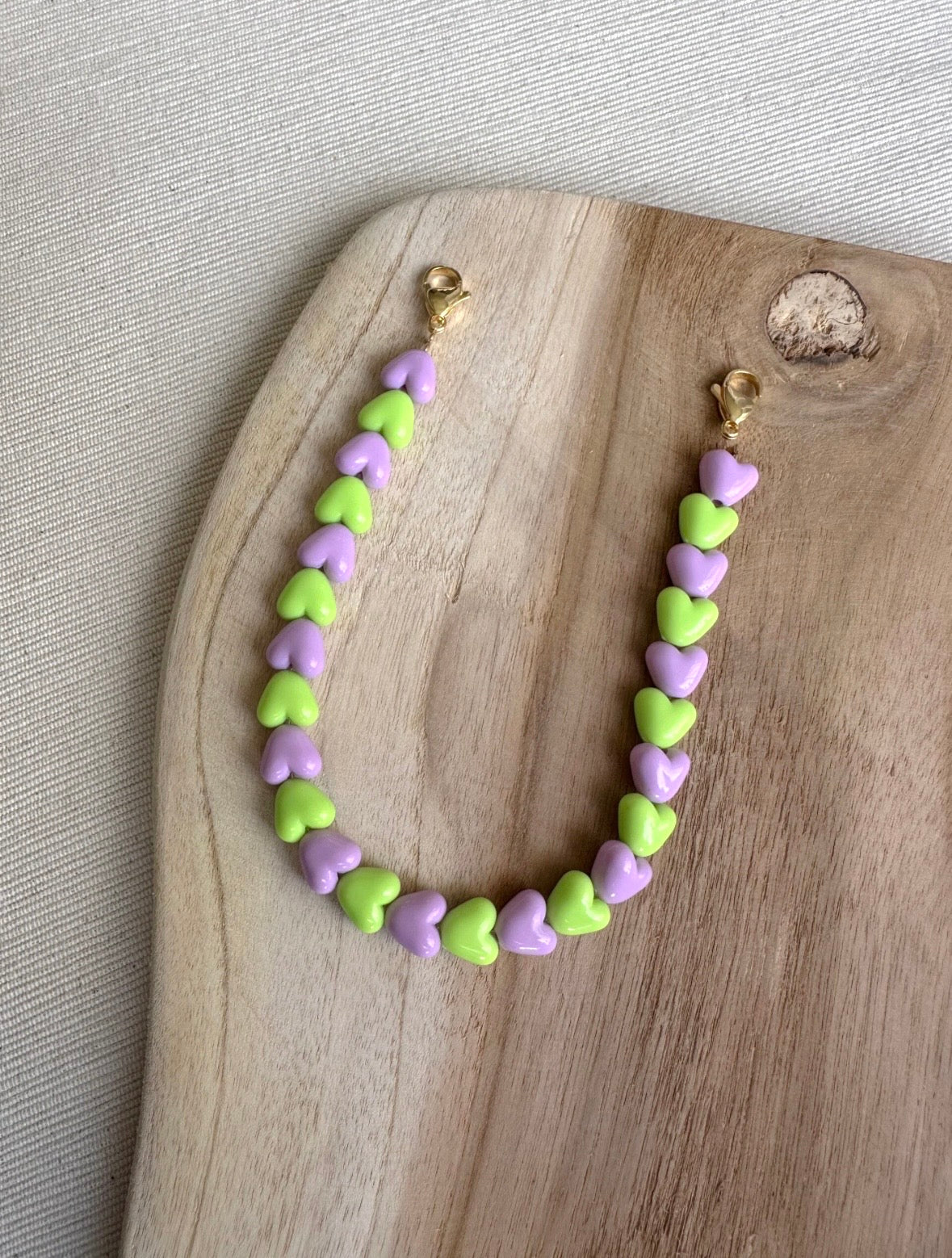 Telefoon koord - groen/paars