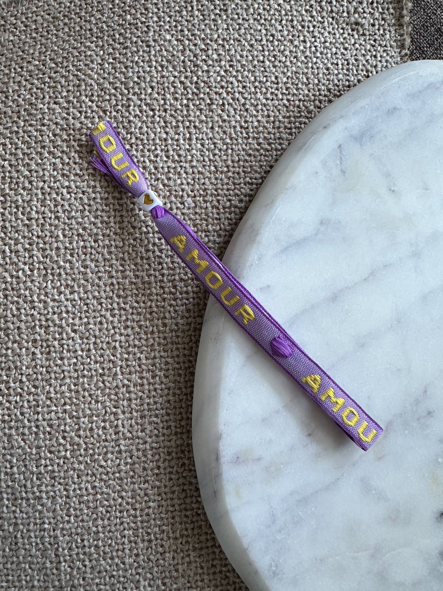 Lintbandje amour - paars